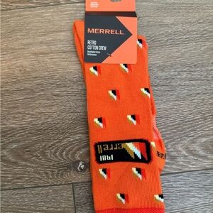 Merrell Retro Cotton Crew Socks - Orange